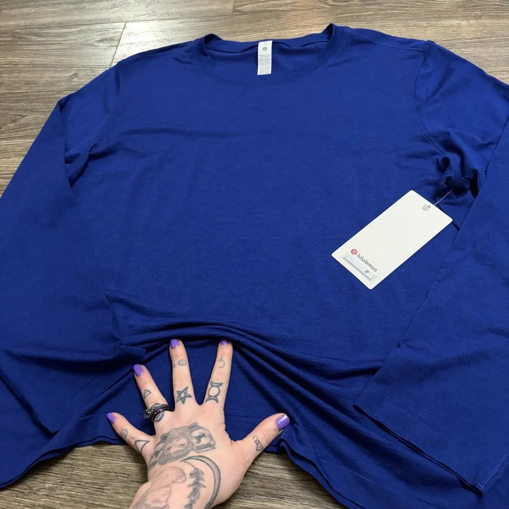 NWT Lululemon Swiftly Relaxed Long-Sleeve Shirt 2.0 *Updated (Deep Sea Blue) 14